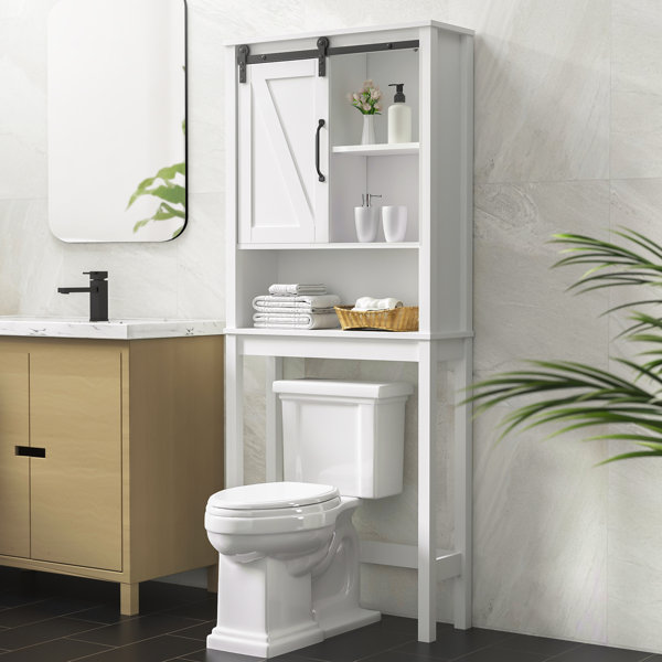 Gracie Oaks Lindmar Freestanding OverTheToilet Storage Wayfair